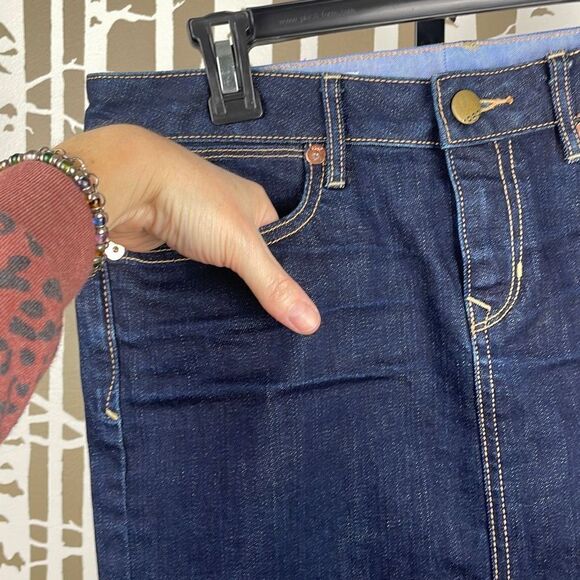 GAP Y2K (2009) Dark Denim Pencil Skirt sz 27/4 - Picture 4 of 8